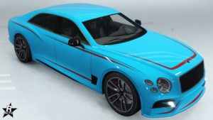 Image dévoilant le motif de voiture se nommant "Bandes fines rouges" sur la carrosserie de l'Enus Deity.