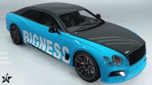 Image du skin de véhicule "Bigness bicolore" sur la berline britannique Enus Deity