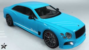 Vinyle "Deity blanc" présent sur le véhicule