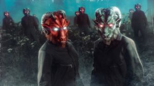 Les masques de Bouc démoniaque noir et rouge qui sont à débloquer cette semaine.