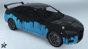 Motif de carrosserie "Coulée de peinture"