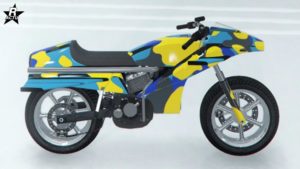 Skin de carrosserie exclusif "Camouflage bleu et jaune"