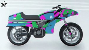 Motif rare "Camouflage vert et rose"