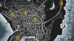 Carte des emplacements de voyages rapides de l'usine de vêtements.