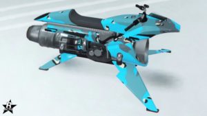 Décalcomanie "Bac à sable des années 90" sur la moto Oppressor Mk II