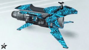 Motif "Pièces Santo Capra" sur la moto