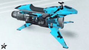 Skin "Pixels moyens" sur la carrosserie de la moto de GTA Online