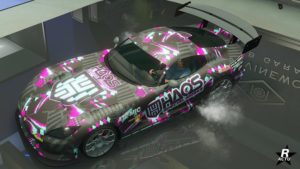 Motif de carrosserie "Élite HSW" sur le véhicule US Bravado Banshee GTS.