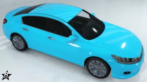 La voiture japonaise Dinka Chavos V6 avec aucun motif présent sur sa carrosserie.