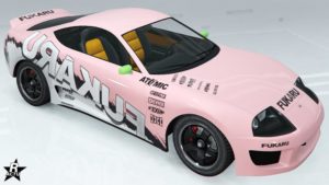 Skin de carrosserie "Drift Fukaru" pour la voiture Dinka Jester Classique.