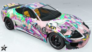 Motif de véhicule "Princess Robot Bubblegum" pour la bagnole Dinka Jester Classique.