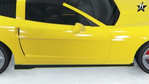 Bas de caisse aileron en carbone, finitions couleur 2