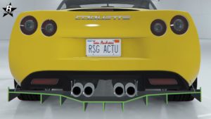 Diffuseur de compétition en carbone, finitions couleur 2