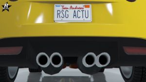 Échappement arrondi double