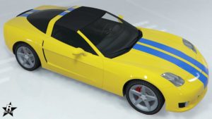 Skin de voiture "Double bande bleue".