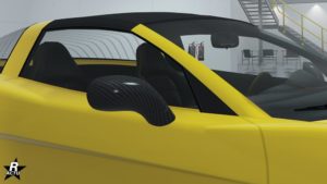 Rétroviseurs de série en carbone