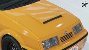 Capot à prise d'air