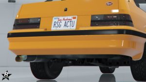 Image du véhicule Vapid Uranus LozSpeed avec le pot d'échappement de série.