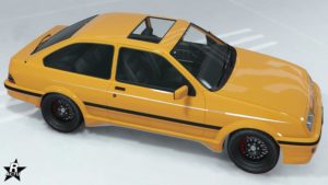 Décalcomanie "Détails LozSpeed" sur le véhicule américain Vapid Uranus LozSpeed de GTA Online. Il s'agit d'une fine bande blanche sur les cotés latéraux de la voiture avec l'inscription "LozSpeed".