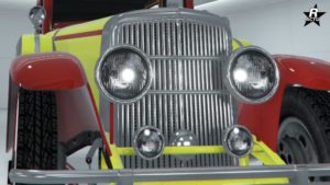 Calandre verticale chromée