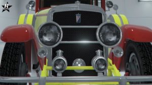 Phares et klaxons chromés