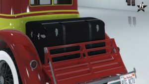 Aucune roue de secours à l'arrière du véhicule