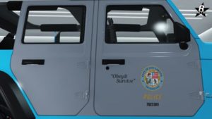 Aperçu de skin "LSPD (variante)" sur les portes du véhicule Terminus de police