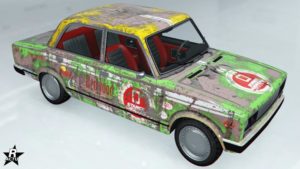 Décalcomanie "Vieille école alternatif" sur la Rune Cheburek, il s'agit d'un motif alternative de couleur gris taupe.