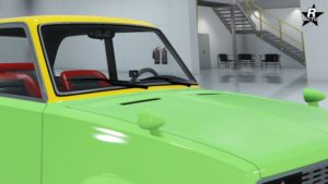 Rétroviseurs fendus couleur 1