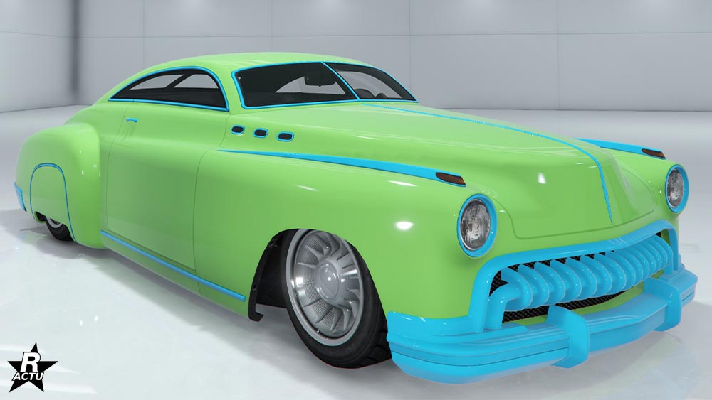 L'Albany Hermes dans GTA Online, la voiture ne dispose d'aucun motif sur sa carrosserie.