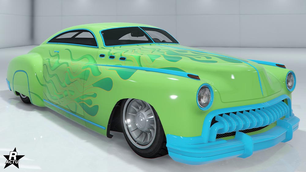 Motif "Flammes superposées"  sur le bolide