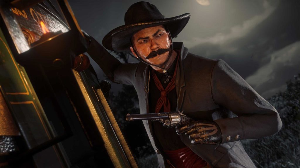 Image d'illustration des avantages du mois dans Red Dead Online où un cowboy figure sur l'image.