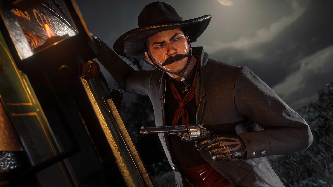 Image d'illustration des avantages du mois dans Red Dead Online où un cowboy figure sur l'image.