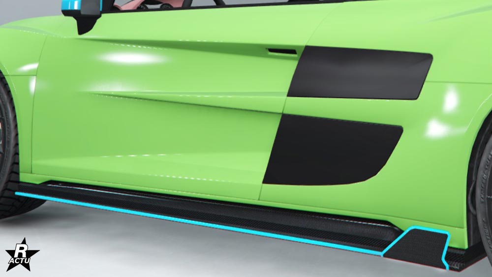 Bas de caisse ailé en carbone couleur 2