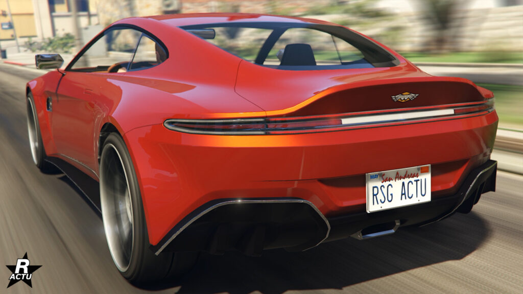Image donnant un aperçu de l'arrière du véhicule de sport Rapid GT X qui est peinte en rouge.