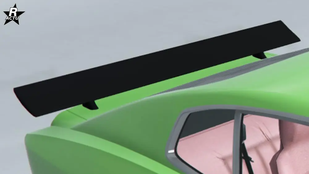 Aileron de sport noir