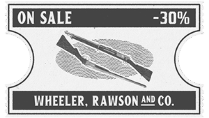 Coupon de réduction de 30% sur les fusils.
