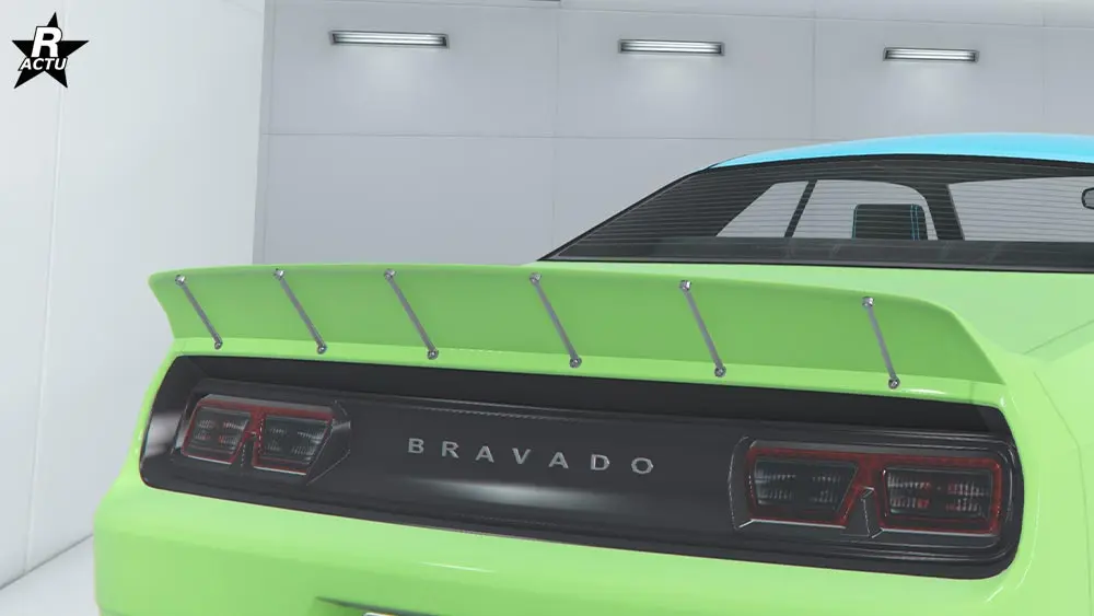 Aileron de stock-car couleur 1 avec soutient métallique