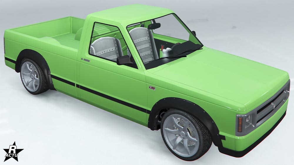 La carrosserie de la voiture Declasse Walton L35 de drift lorsque aucun motif n'est appliqué.