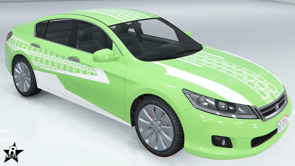Motif de carrosserie se nommant "E-11" et représente des hexagones blancs.