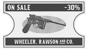 Coupon de réduction de 30% sur des pistolets.