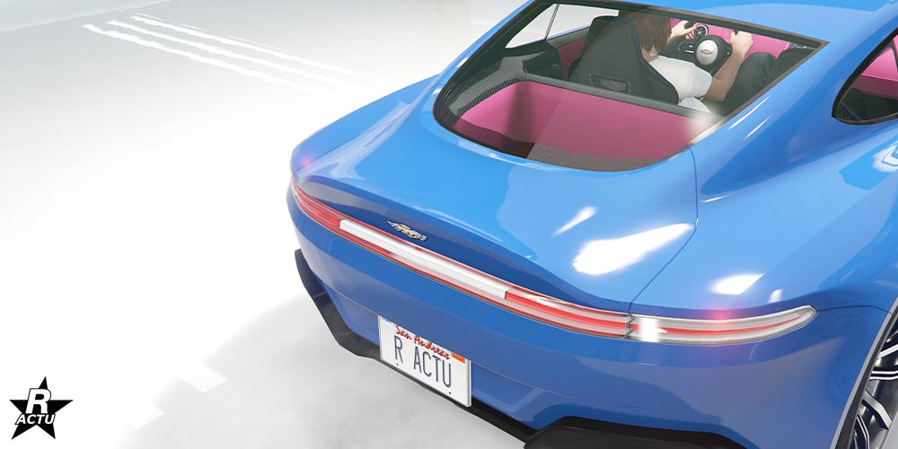 Aucun aileron sur le coffre de la voiture
