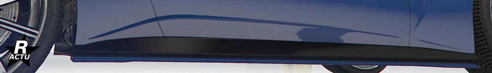 Bas de caisse de série noir, avec bordure finitions couleur 1