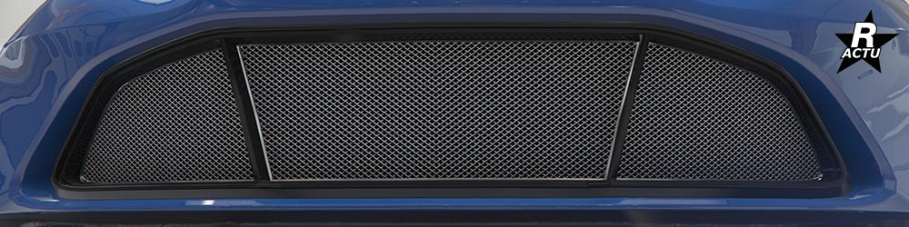 Calandre de série noire avec grille à mailles en argent