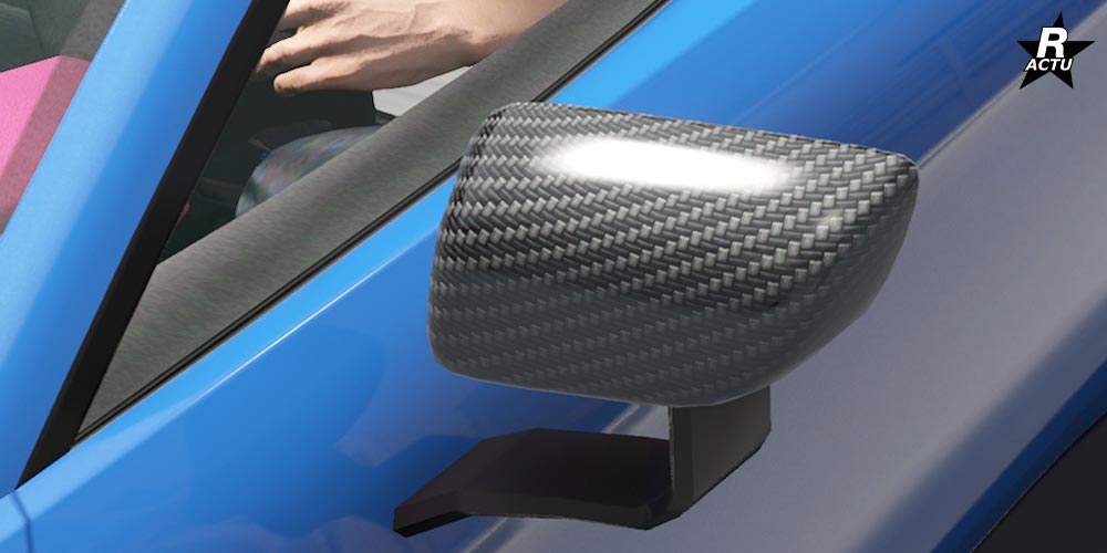 Rétroviseurs sport en fibres de carbone