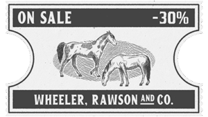 Coupon de réduction de 30% sur des chevaux.