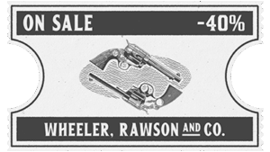 Coupon de réduction de 40% sur des révolvers