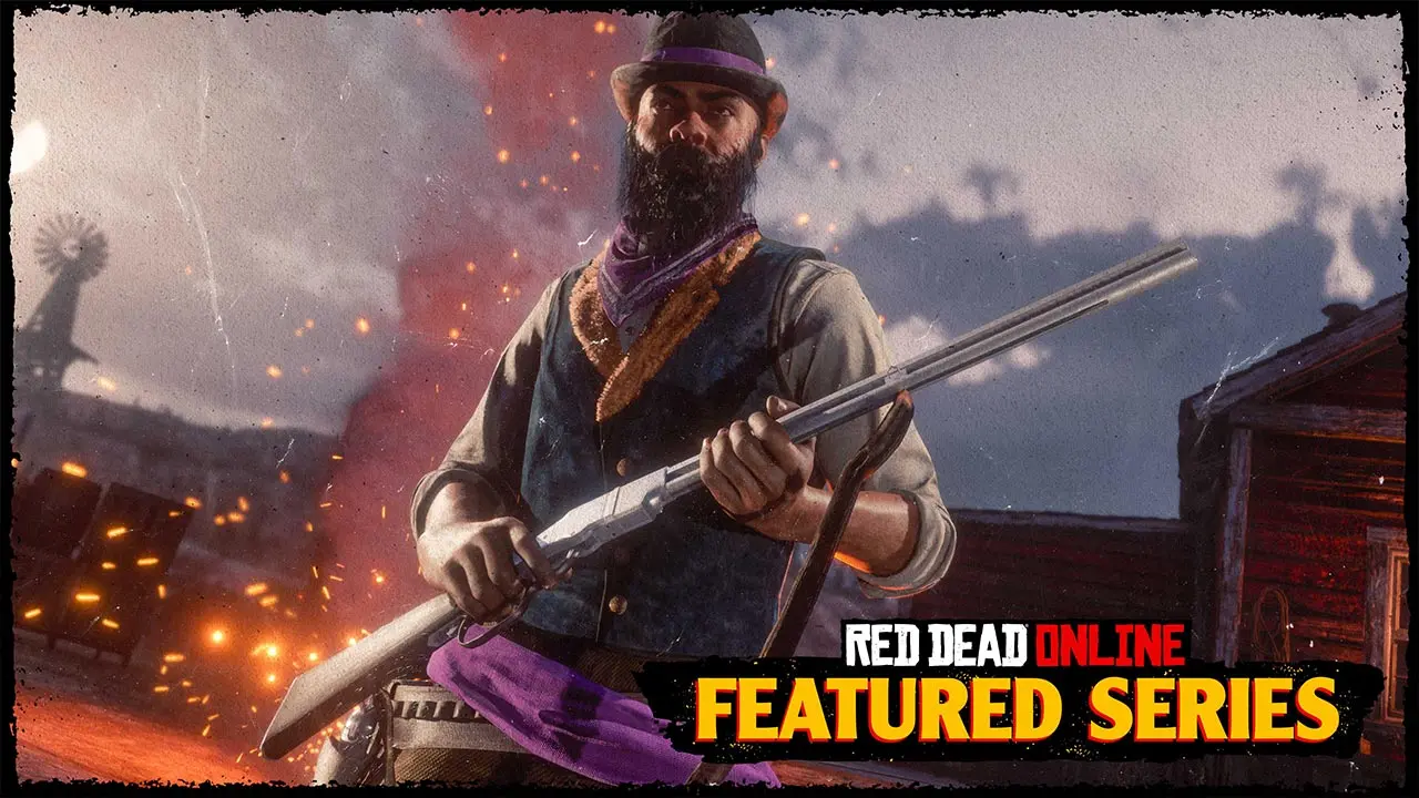 Un joueur de Red Dead Online tenant un fusil dans une activité à la une.