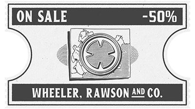Coupon de réduction de 50% pour l'achat de cartes dévoilant les objets de collection à récupérer.