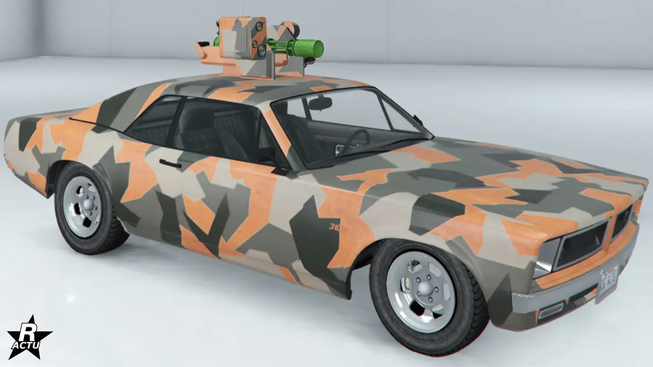 Motif de camouflage de grandes formes géométriques de couleurs noires, grises et de gris clair.